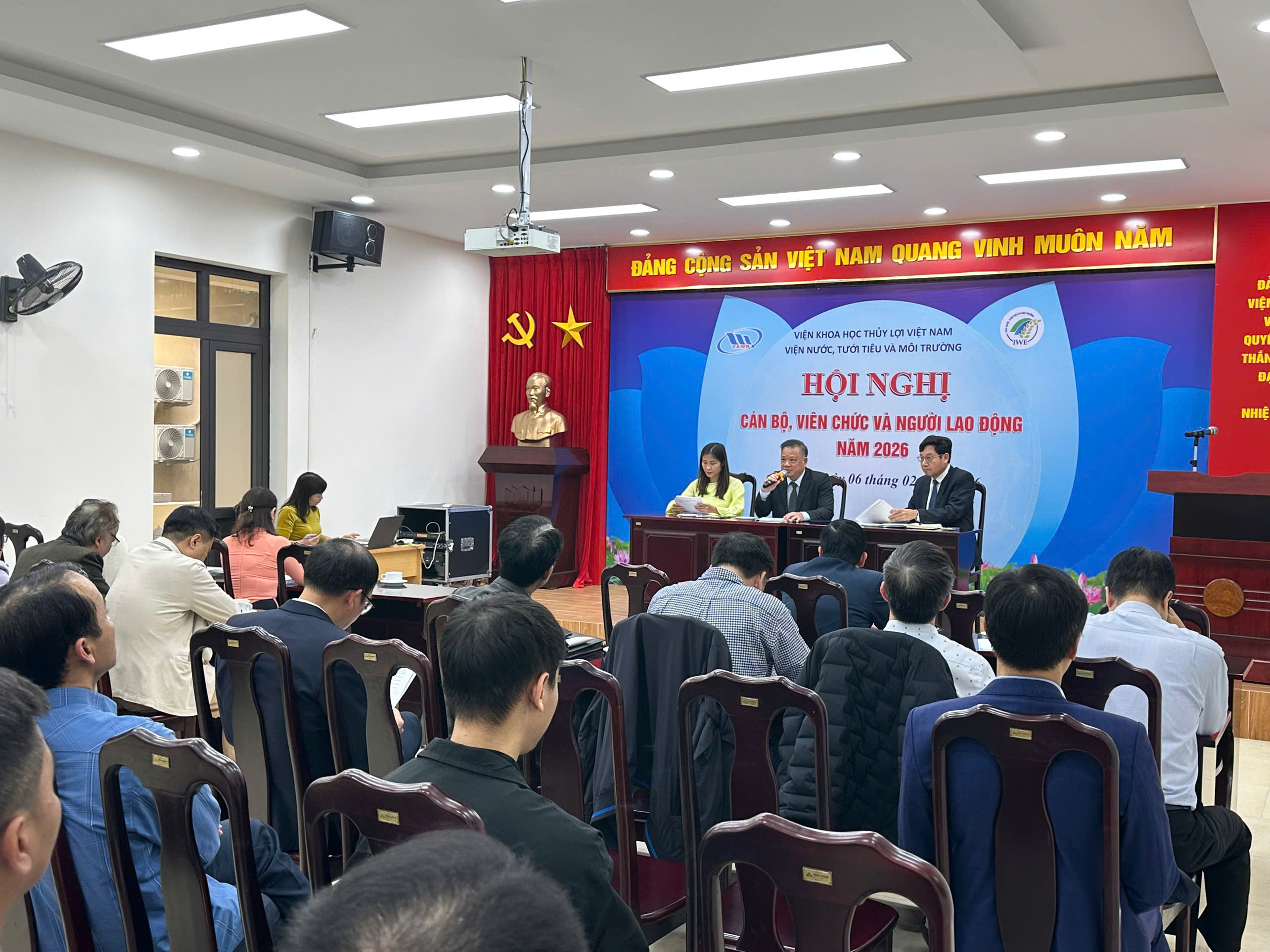 Hội nghị cán bộ viên chức và người lao động Viện Nước, Tưới tiêu và Môi trường